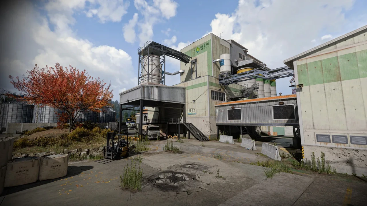 Overhead tactical view of the Imjin Farmland Ground War map in Modern Warfare 4