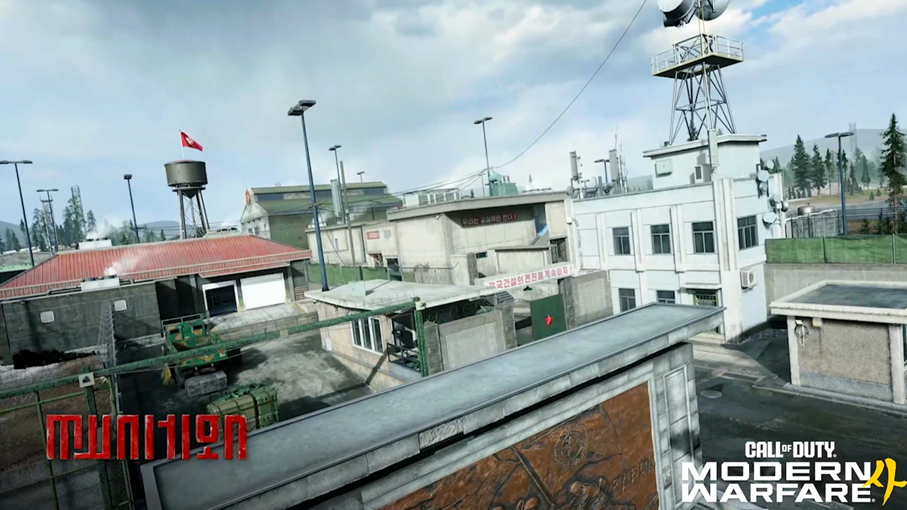 Overhead tactical view of the Munition map in Modern Warfare 4