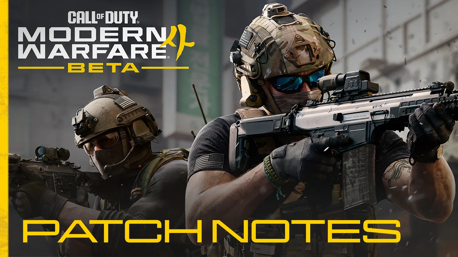 Modern Warfare 4 beta patch notes artwork for the August 27 update