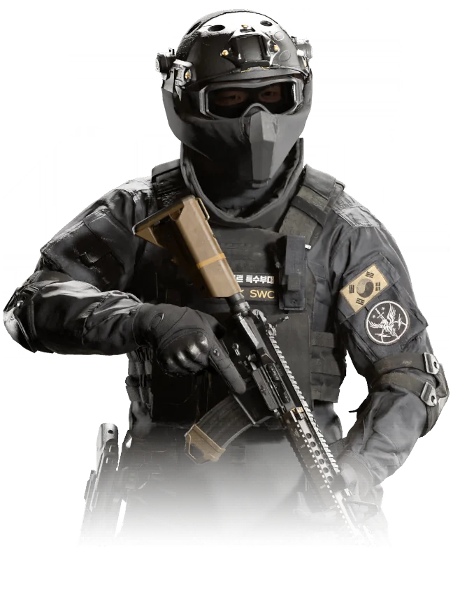 South Korean Special Forces operator portrait from Modern Warfare 4
