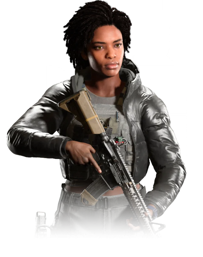 Simone operator portrait from Modern Warfare 4