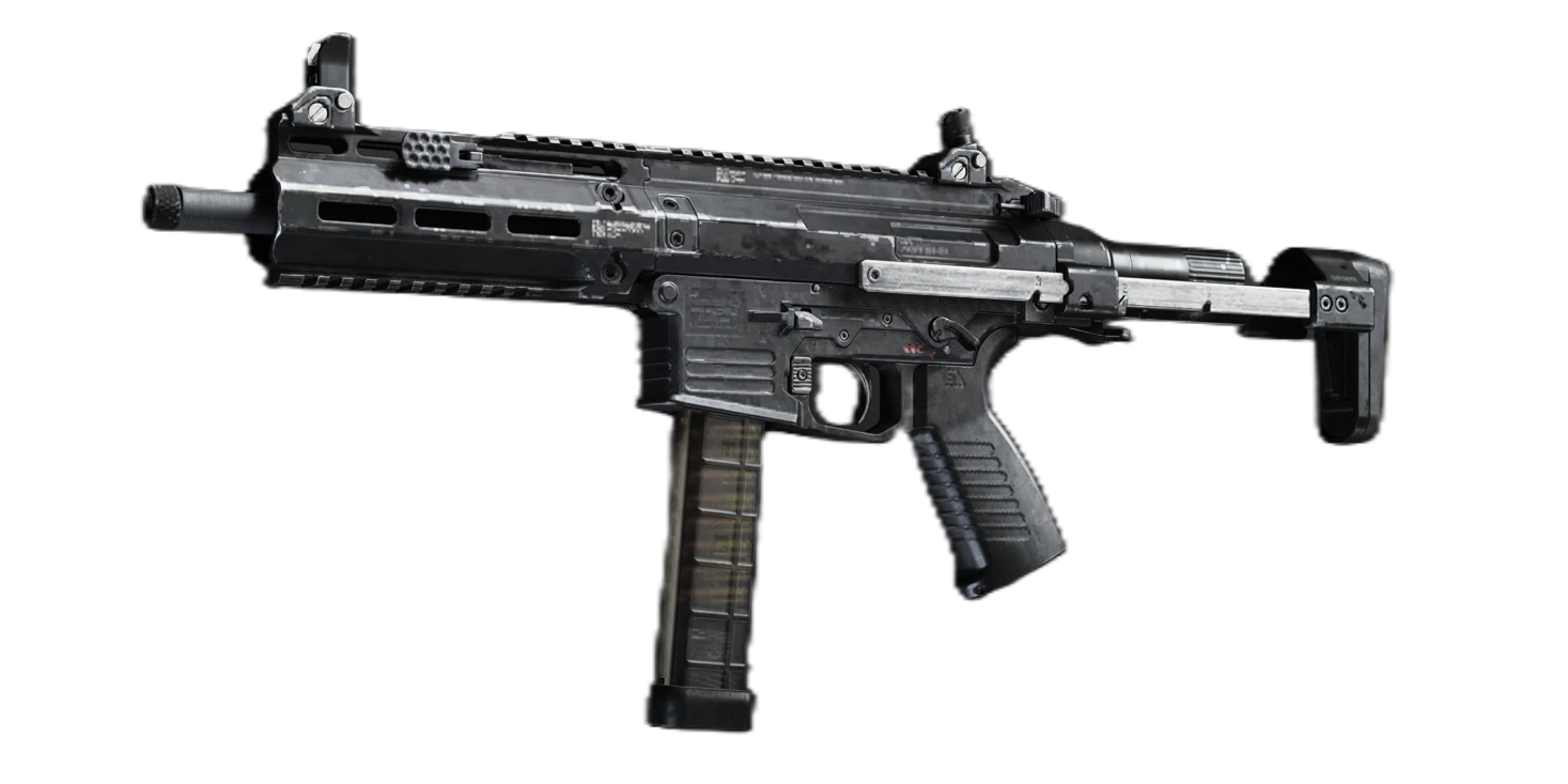 ISO Nightshade submachine gun render from Modern Warfare 4